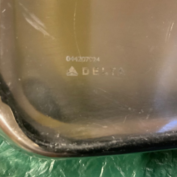 Delta Airlines First Class Stainless Steel Cut-Out Serving Basket Tray No.044207 - Picture 2 of 6
